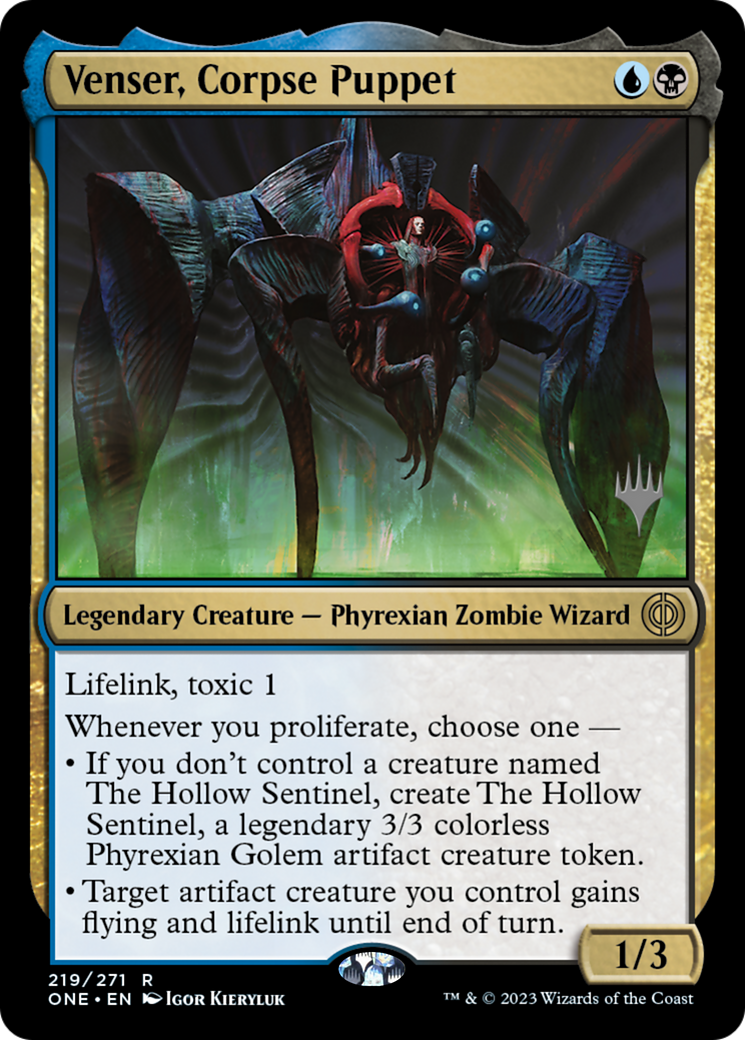 Venser, Corpse Puppet (PPONE-219) [Promo Pack: Phyrexia: All Will Be One Promos]