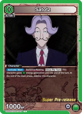 Satotz (UE02ST/HTR-1-079) - UE02ST HUNTER X HUNTER Super PreRelease Starter Deck