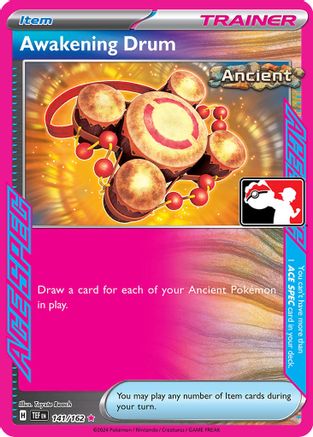 Awakening Drum (141/162) [Prize Pack Series Cards] Holofoil - ACE SPEC Rare