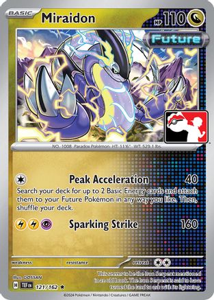 Miraidon (121/162) [Prize Pack Series Cards] - Rare