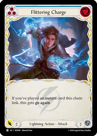 Flittering Charge (Blue) (ROS091) - Rosetta Rainbow Foil