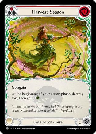 Harvest Season (Red) (ROS061) - Rosetta Rainbow Foil