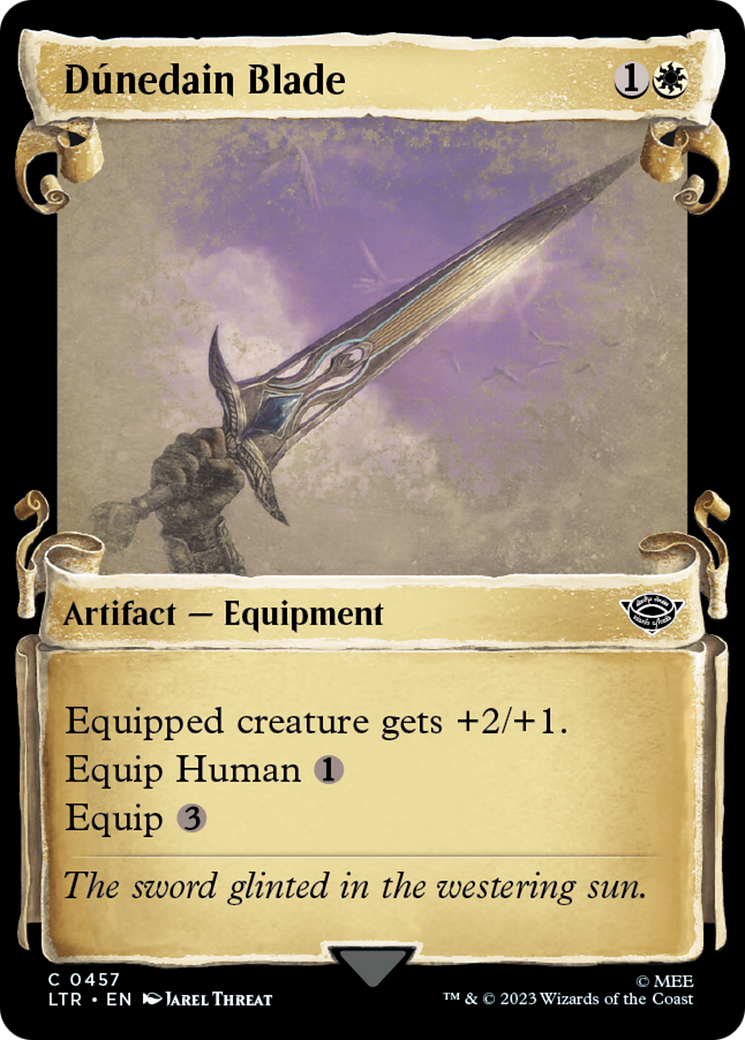 Dunedain Blade (Showcase Scrolls) (LTR-457) [The Lord of the Rings: Tales of Middle-earth] Foil