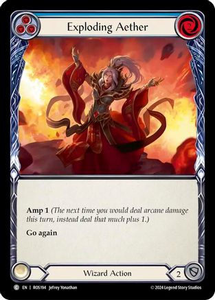 Exploding Aether (Blue) (ROS194) - Rosetta Rainbow Foil
