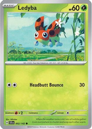 Ledyba (002/142) [SV07 Stellar Crown] Reverse Holofoil - Common