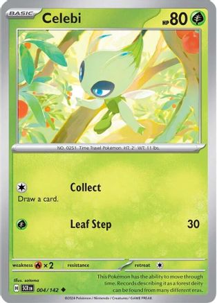 Celebi (004/142) [SV07 Stellar Crown] Reverse Holofoil - Uncommon