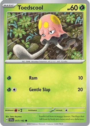 Toedscool (017/142) [SV07 Stellar Crown] Reverse Holofoil - Common