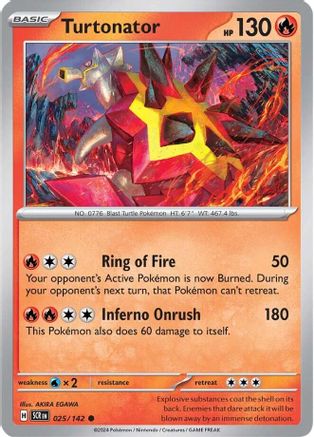 Turtonator (025/142) [SV07 Stellar Crown] - Common