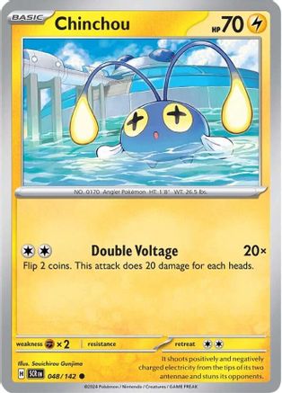 Chinchou (048/142) [SV07 Stellar Crown] Reverse Holofoil - Common