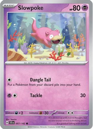 Slowpoke (057/142) [SV07 Stellar Crown] - Common