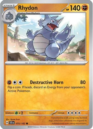Rhydon (075/142) [SV07 Stellar Crown] - Common