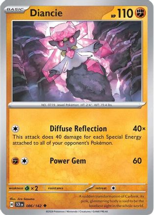 Diancie (086/142) [SV07 Stellar Crown] Reverse Holofoil - Uncommon