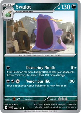 Swalot (092/142) [SV07 Stellar Crown] - Uncommon