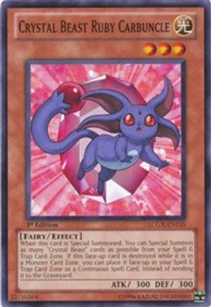 Crystal Beast Ruby Carbuncle (Common) (LCGX-EN155) - Legendary Collection 2 1st Edition