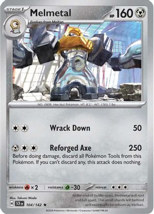 Melmetal (104/142) [SV07 Stellar Crown] Reverse Holofoil - Rare