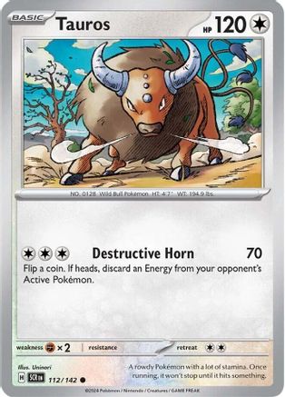 Tauros (112/142) [SV07 Stellar Crown] - Common