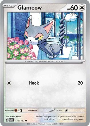 Glameow (116/142) [SV07 Stellar Crown] Reverse Holofoil - Common