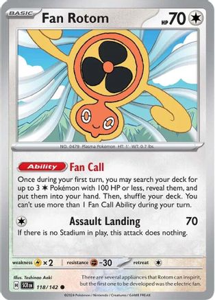Fan Rotom (118/142) [SV07 Stellar Crown] - Common