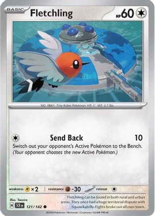 Fletchling (121/142) [SV07 Stellar Crown] - Common
