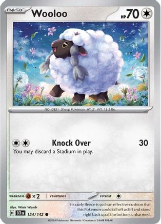 Wooloo (124/142) [SV07 Stellar Crown] Reverse Holofoil - Common