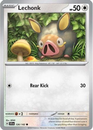 Lechonk (126/142) [SV07 Stellar Crown] Reverse Holofoil - Common