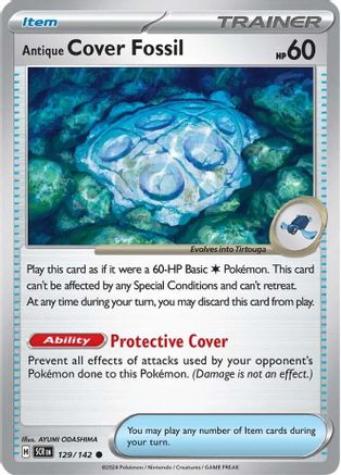 Antique Cover Fossil (129/142) [SV07 Stellar Crown] - Common