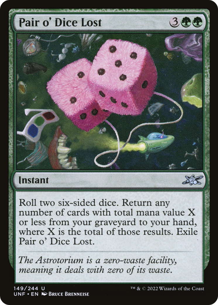 Pair o' Dice Lost (UNF-149) [Unfinity] Foil