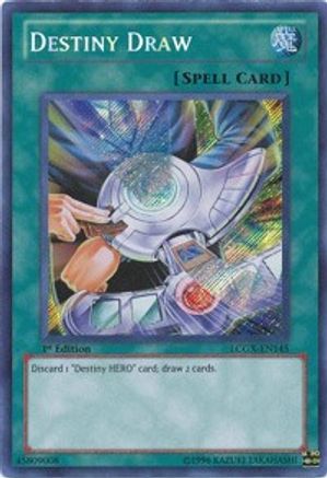 Destiny Draw (Secret Rare) (LCGX-EN145) - Legendary Collection 2 1st Edition