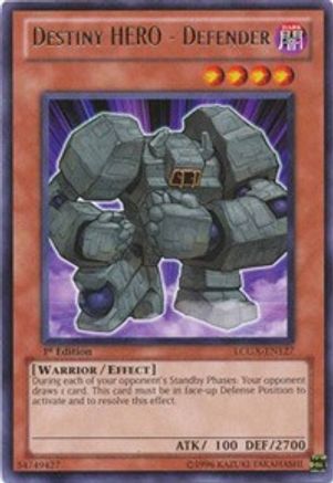 Destiny HERO - Defender (Rare) (LCGX-EN127) - Legendary Collection 2 1st Edition