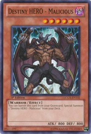 Destiny HERO - Malicious (Common) (LCGX-EN132) - Legendary Collection 2 1st Edition