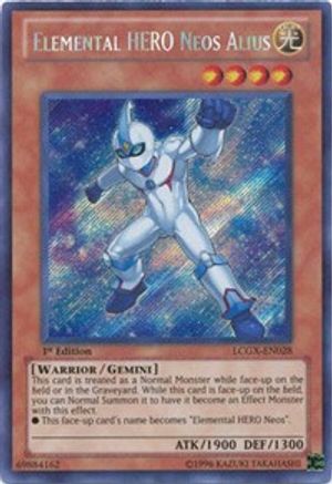 Elemental HERO Neos Alius (Secret Rare) (LCGX-EN028) - Legendary Collection 2 1st Edition