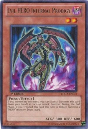 Evil HERO Infernal Prodigy (Rare) (LCGX-EN031) - Legendary Collection 2 1st Edition