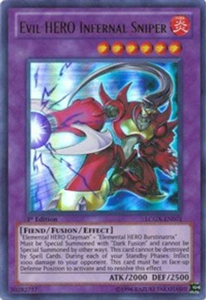 Evil HERO Infernal Sniper (Ultra Rare) (LCGX-EN071) - Legendary Collection 2 Unlimited