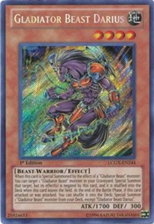 Gladiator Beast Darius (Secret Rare) (LCGX-EN244) - Legendary Collection 2 1st Edition