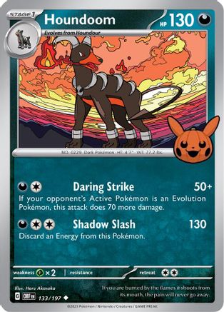 Houndoom (133/197) [Trick or Trade BOOster Bundle 2024] - Uncommon