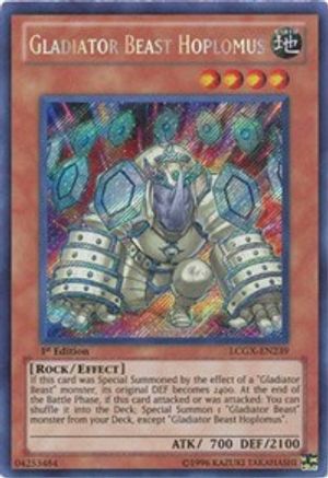 Gladiator Beast Hoplomus (Secret Rare) (LCGX-EN239) - Legendary Collection 2 1st Edition