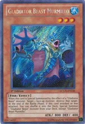 Gladiator Beast Murmillo (Secret Rare) (LCGX-EN236) - Legendary Collection 2 1st Edition
