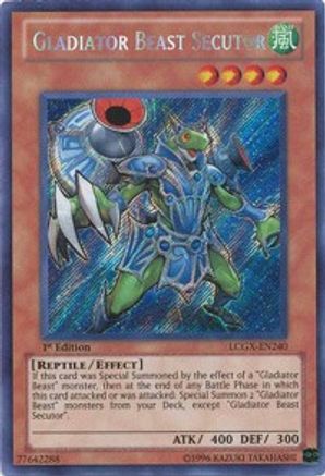 Gladiator Beast Secutor (Secret Rare) (LCGX-EN240) - Legendary Collection 2 Unlimited