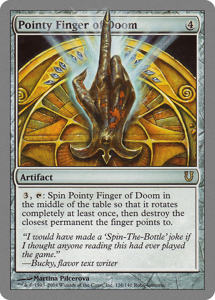 Pointy Finger of Doom (UNH-126) [Unhinged] Foil