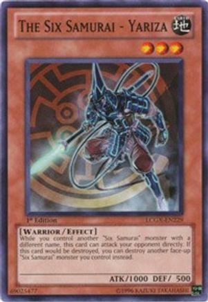 The Six Samurai - Yariza (Common) (LCGX-EN229) - Legendary Collection 2 1st Edition