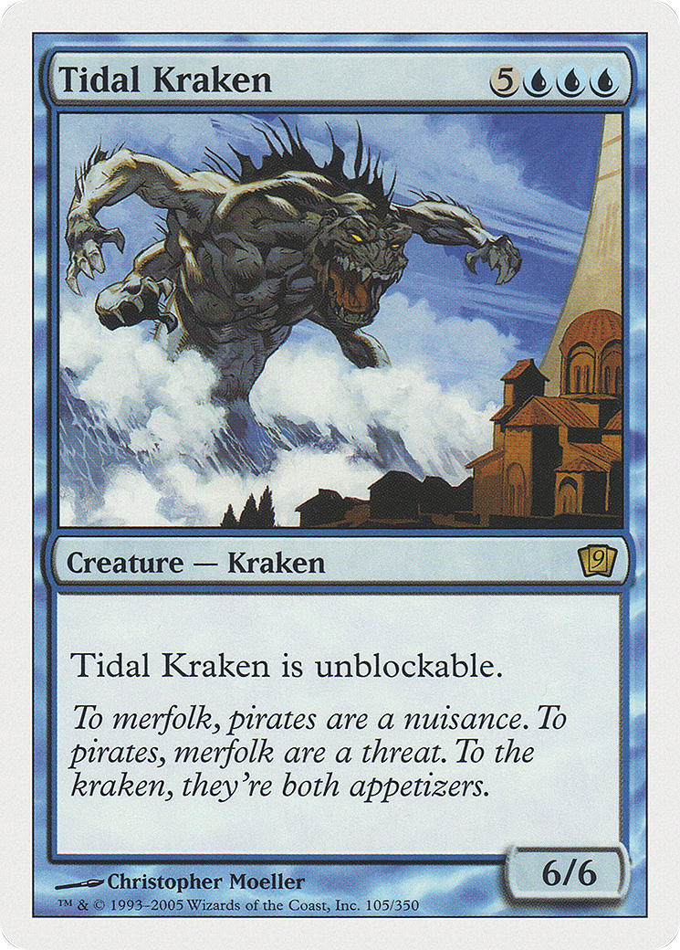 Tidal Kraken (9ED-105) [9th Edition] Foil