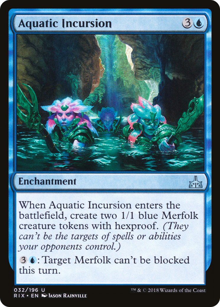 Aquatic Incursion (RIX-032) [Rivals of Ixalan] Foil