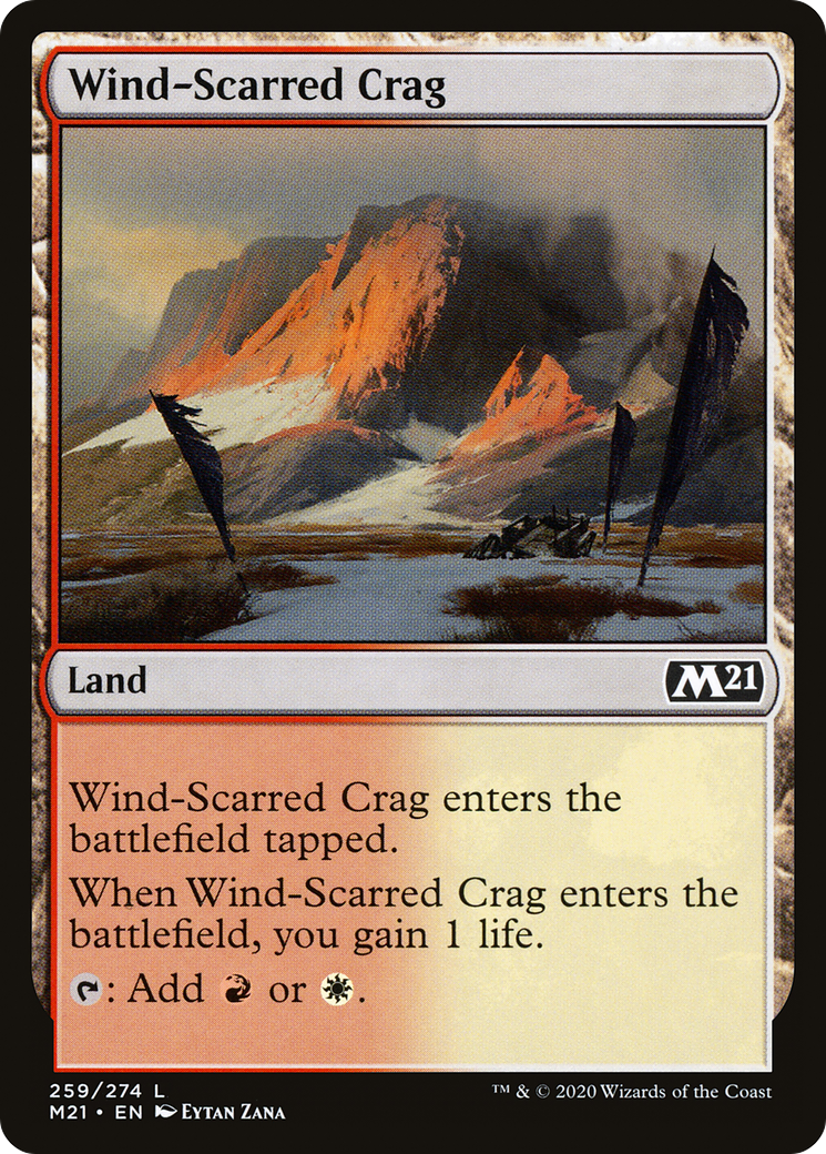 Wind-Scarred Crag (M21-259) [Core Set 2021] Foil