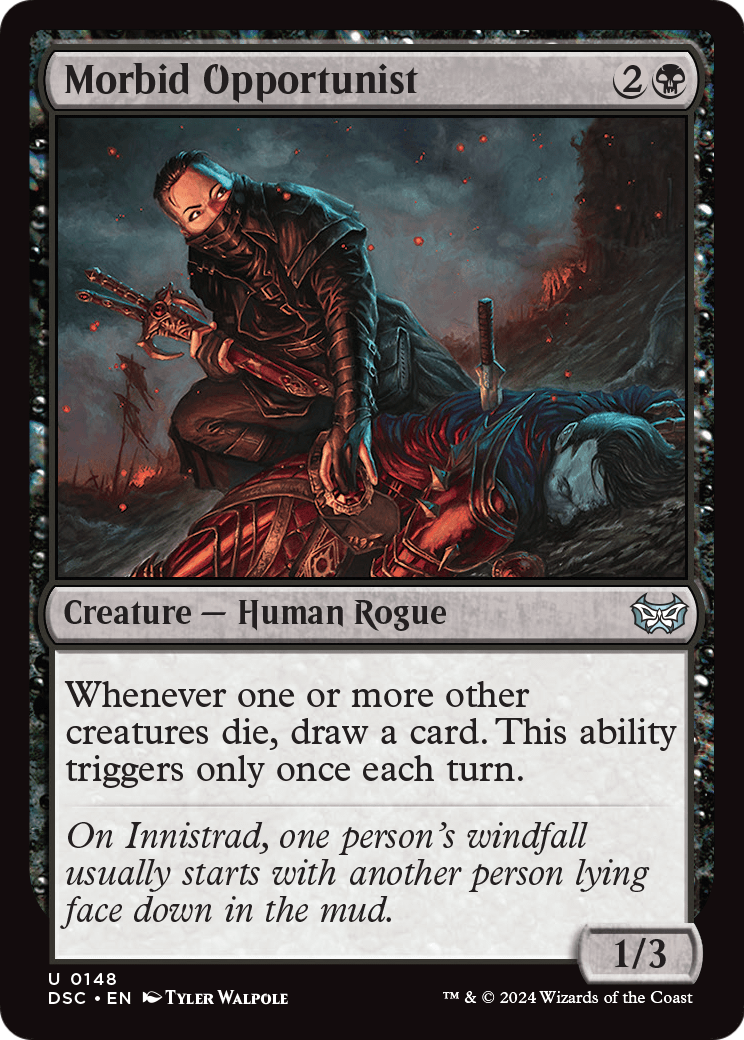 Morbid Opportunist (DSC-148) [Duskmourn: House of Horror Commander]