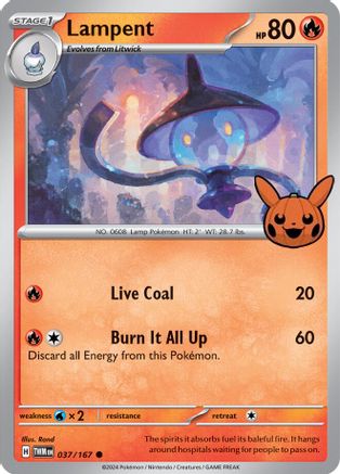 Lampent (037/167) [Trick or Trade BOOster Bundle 2024] - Common