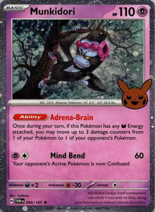 Munkidori (Cosmos Holo) (095/167) [Trick or Trade BOOster Bundle 2024] Holofoil - Holo Rare