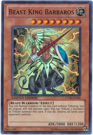Beast King Barbaros (Super Rare) (CT08-EN005) - 2011 Collectors Tins Limited