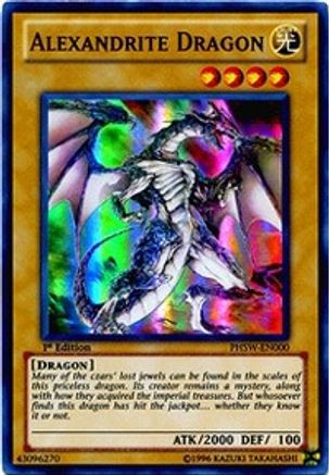 Alexandrite Dragon (Super Rare) (PHSW-EN000) - Photon Shockwave 1st Edition