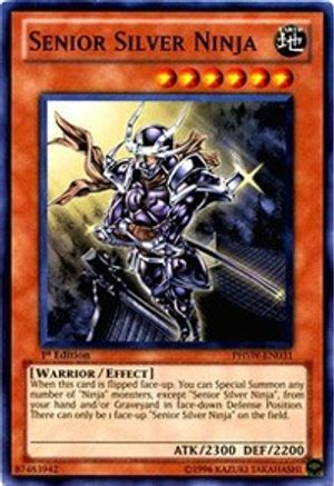Senior Silver Ninja (Common) (PHSW-EN031) - Photon Shockwave 1st Edition