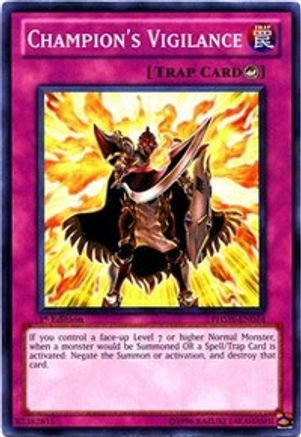 Champion's Vigilance (Common) (PHSW-EN074) - Photon Shockwave 1st Edition